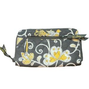 Vera Bradley Yellow Bird Zip Around Wallet